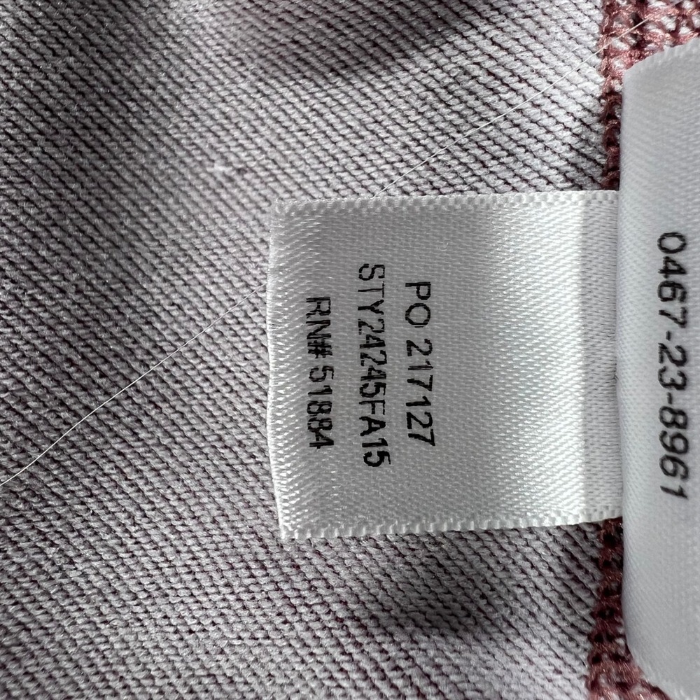 Patagonia Womens Speedwork XL 1/4 Zip Pullover Heathered Burgundy Dot Trim - Picture 8 of 13